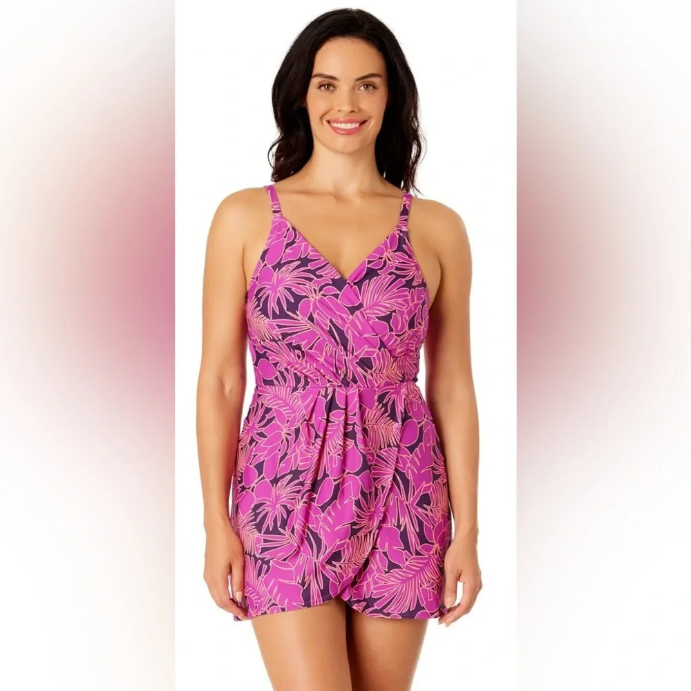 🌊 Lands' End Women's Wrap Swim Dress – Sizes S–XL NWT 🌊 - Picture 2 of 11